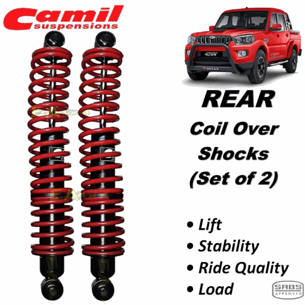 Camil Mahindra Bakkie/Pick-Up - REAR Shocks (Set of 2 Shocks) (FREE Courier)