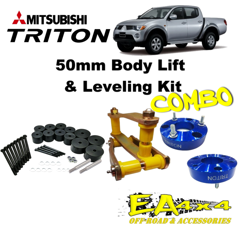 Mitsubishi Triton 20072015 50mm Body Lift and Leveling Kit Combo Deal