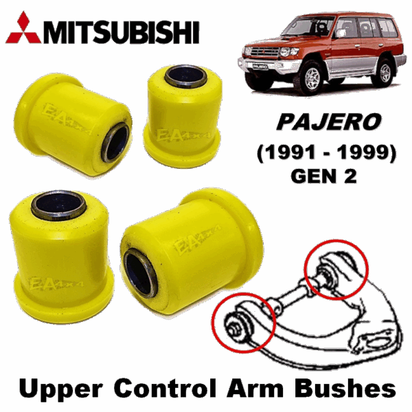 Mitsubishi Pajero 1991-1999 Gen2 Suspension Bush Front Upper Control Arm Bushing (Set of 4)