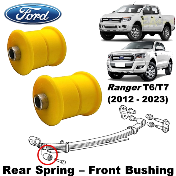Ford Ranger T6 (2012-2023) Rear Leaf Spring Front Bushes (Set of 2)