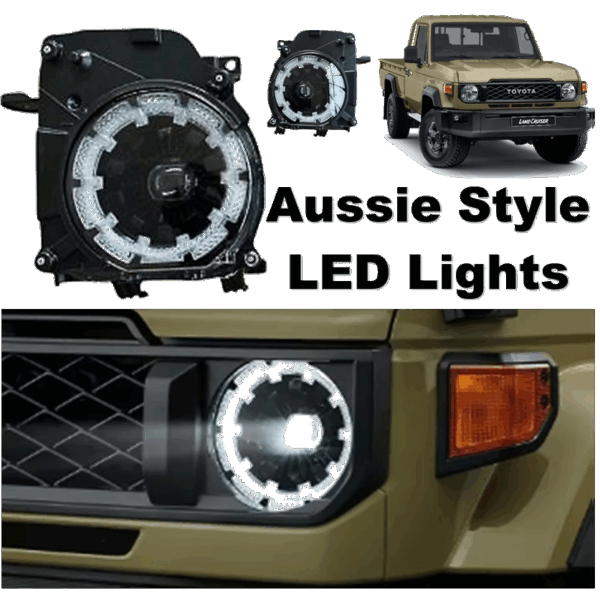 Toyota Land Cruiser 79 Series 2024+ Aussie Style LED Lights
