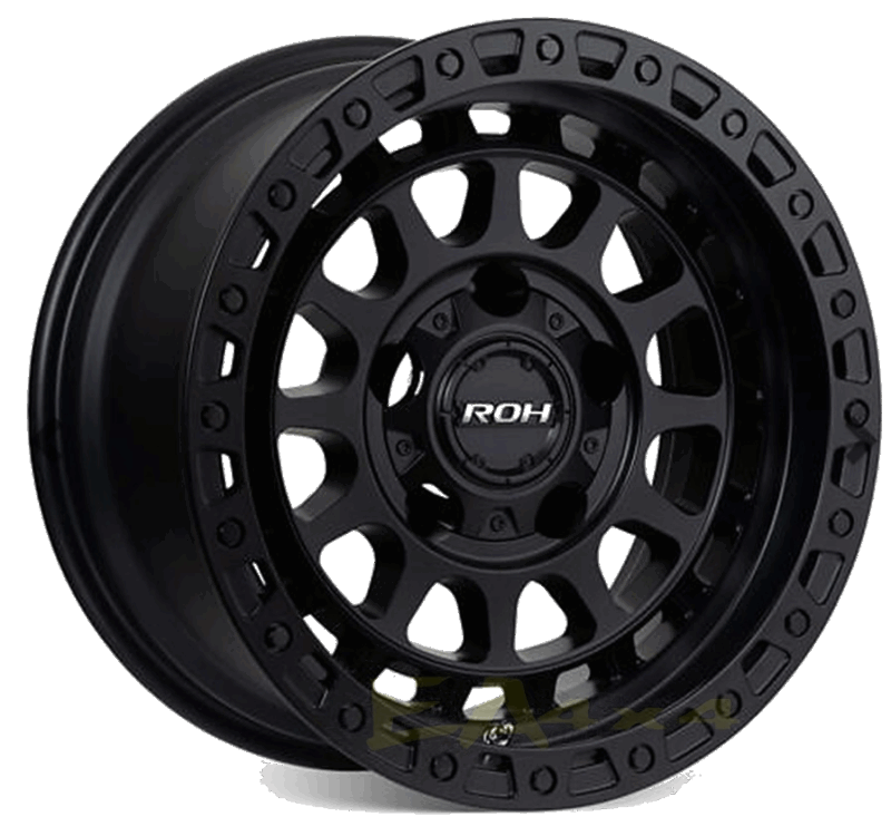 ROH Wheels ASSAULT Matt Black 17"x 9j -12 Offset PCD 6x139.7