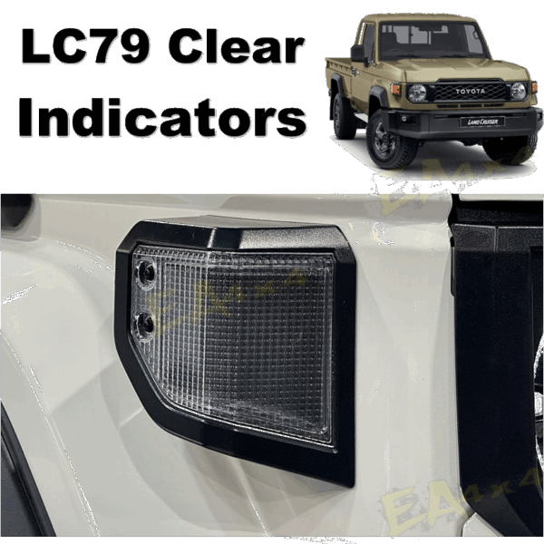 Toyota Land Cruiser 79 Clear Front Indicator LED 2024 (Set of 2)