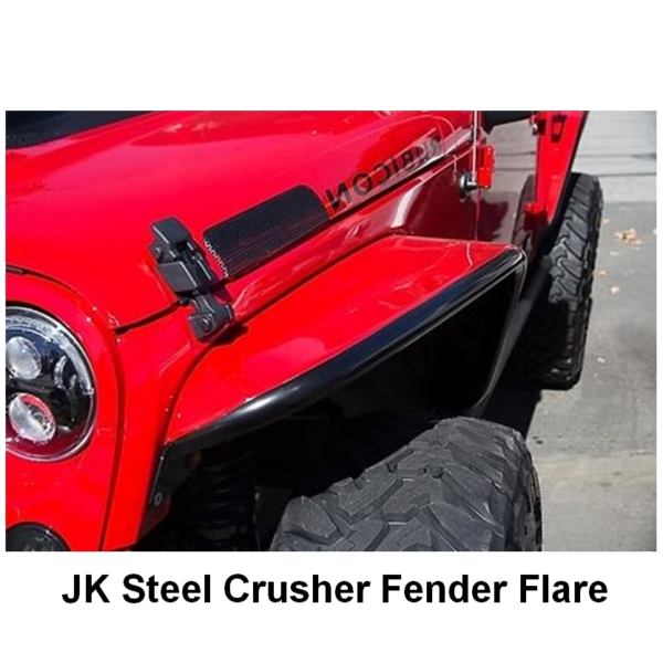 Jeep Wrangler JK Steel Crusher Flares - Standard Width - 4pcs