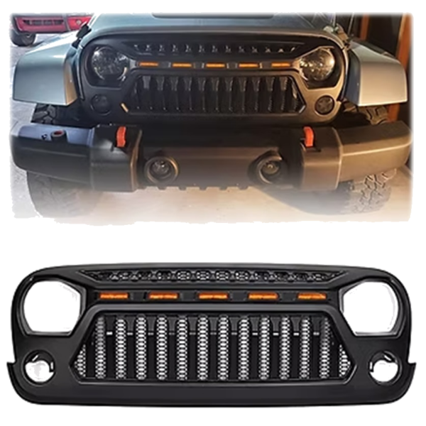 JEEP JK/JKU Wrangler Grill - Monster 1 LED Grill