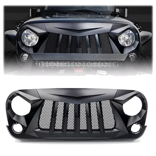 JEEP JK/JKU Wrangler Grill - JK Warcraft Grill with metal mesh