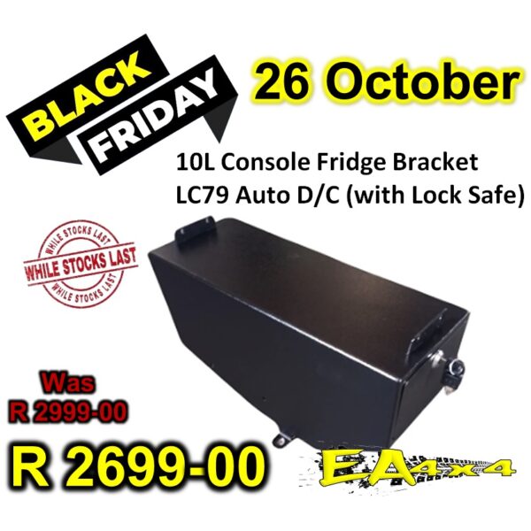 10L Console Fridge Bracket LC79 Auto Double Cab with lock Safe