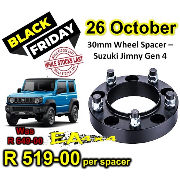 30mm Wheel Spacer – Suzuki Jimny Gen 4
