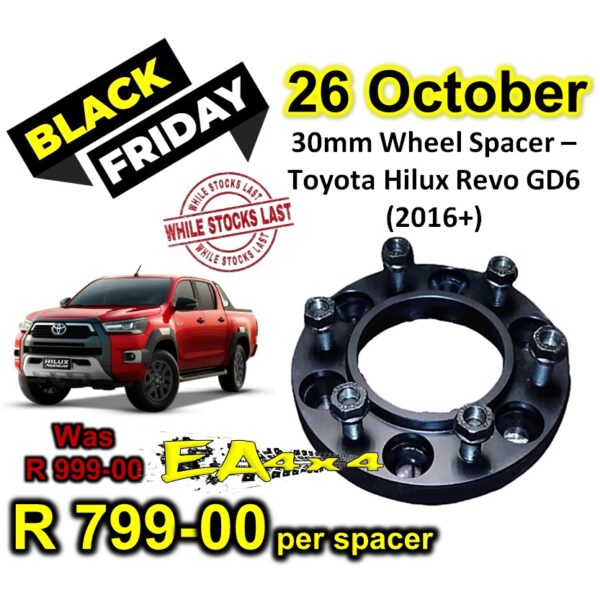 30mm Wheel Spacer – Toyota Hilux Revo GD6 (2016+)
