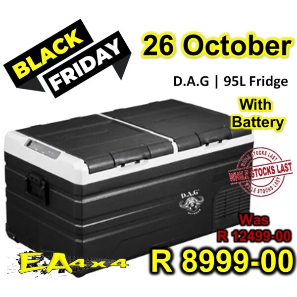 D.A.G | 95L Fridge and Battery Combo (95L fridge + 15 600 mAh battery kit)