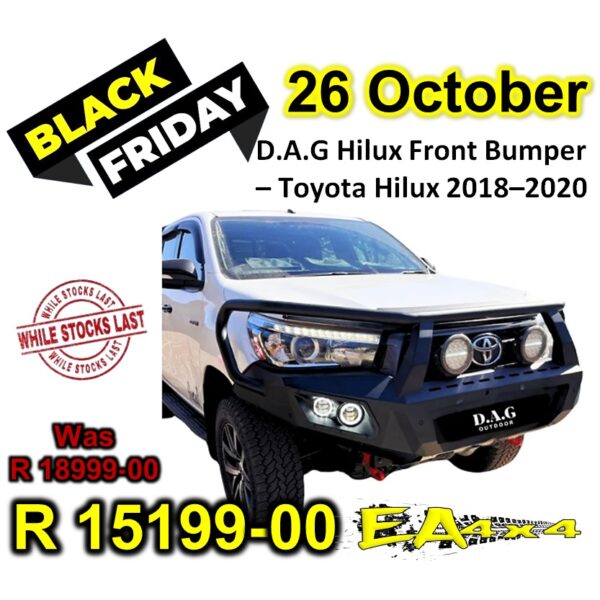 D.A.G Hilux Front Bumper – Toyota Hilux 2018–2020