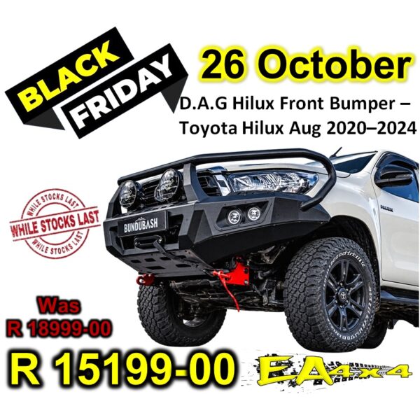 D.A.G Hilux Front Bumper – Toyota Hilux Aug 2020–2024