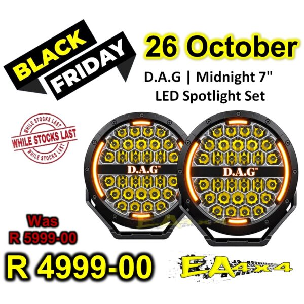 D.A.G  Midnight 7 inch LED Spotlight Set