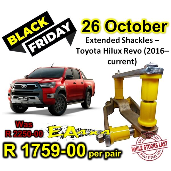 Extended Shackles – Toyota Hilux Revo (2016–current)
