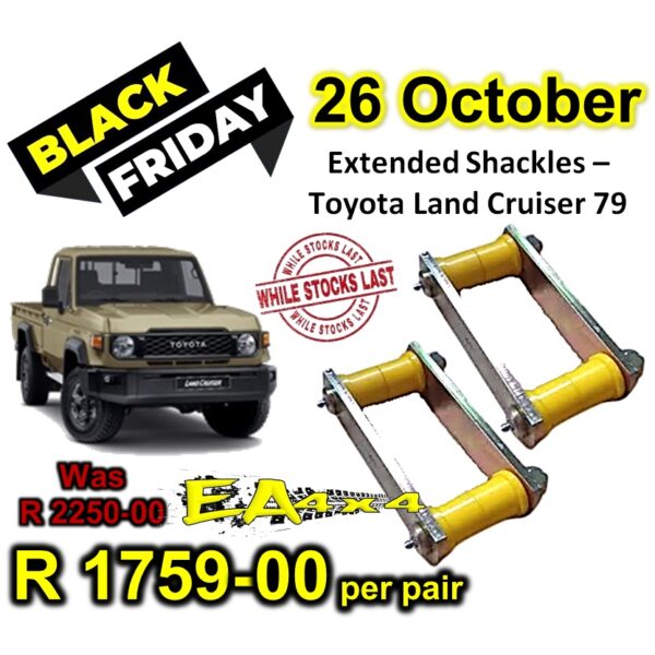 Extended Shackles – Toyota Land Cruiser 79