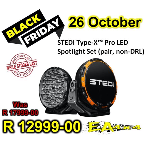 STEDI Type-X™ Pro LED Spotlight Set (pair, non-DRL)