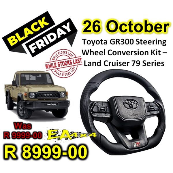 Toyota GR300 Steering Wheel Conversion Kit – Land Cruiser 79 Series