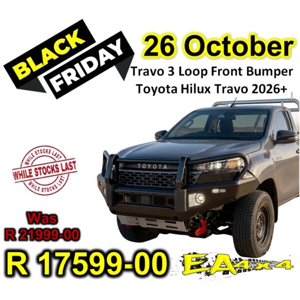 Travo 3 Loop Front Bumper Toyota Hilux Travo 2026+